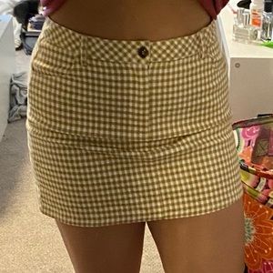 Pacsun kendall and kylie gingham skirt